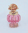 Dollhouse Miniature Perfume with Brass Rose